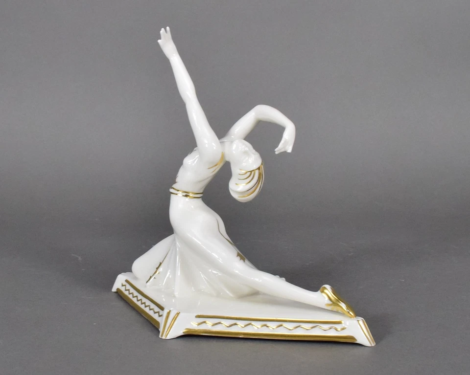 Hutschenreuther Art Deco Tutter Tänzerin Figur figure dancer Porzellan porcelain - Bild 2 von 4