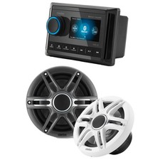 Clarion CMM-30 Marine Source Unit with Full-Color LCD Display with CMSP-651-S...