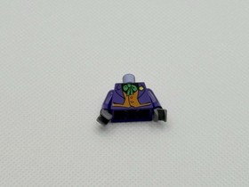 Lego Joker Suit with Orange Vest, Green Tie, Yellow Flower Pattern BAT005