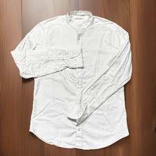 SuitSupply Button Shirt White Preppy Outdoors Casual Formal Dress Solid Mens
