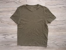Allsaints Olive Green Esum Short Sleeve Ramskull Logo T-Shirt Mens Size L