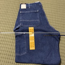 NEW B13 Men's Carhartt Work Dungaree Original Fit Blue Carpenter Jeans 34x30