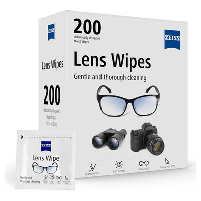 ZEISS Brillengläser Tücher Linsenreiniger für Brillen BOX MIT 200 + 20 GRATIS TÜCHER