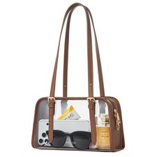 Clear Bag for Stadium Events, Women's Clear Purse Shoulder Bag 0.8mm PVC St...