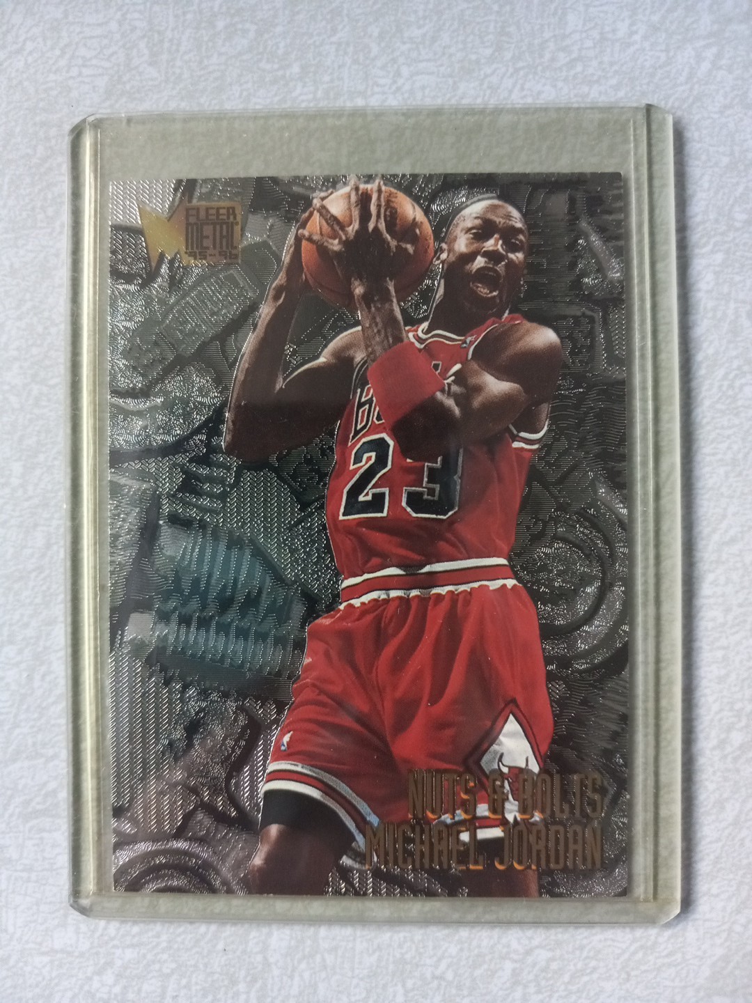 1995-96 Fleer Metal Michael Jordan Nuts & Bolts #212 Chicago Bulls!