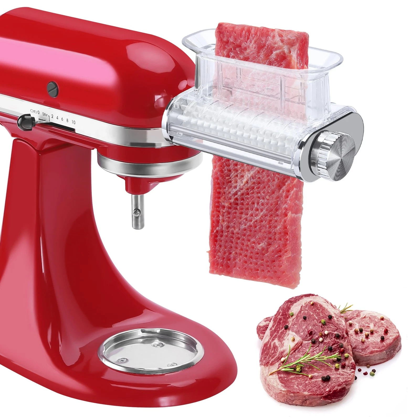 Meat Tenderizer Attachment for Kitchenaid Stand Mixers, 3 Adjustable Thicknes...
