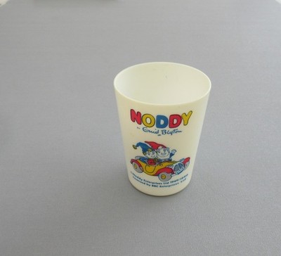 Vintage kleiner Kunststoff NODDY & große Ohren Becher Becherglas Becher