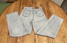 Vintage Levi's 550 Relaxed Fit Jeans Youth Boys 14 Orange Tab USA 90s Taper