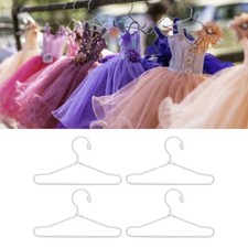 20PCS Doll Clothes Hangers Doll Clothes 65mm Stainless Steel Dollhouse Miniature