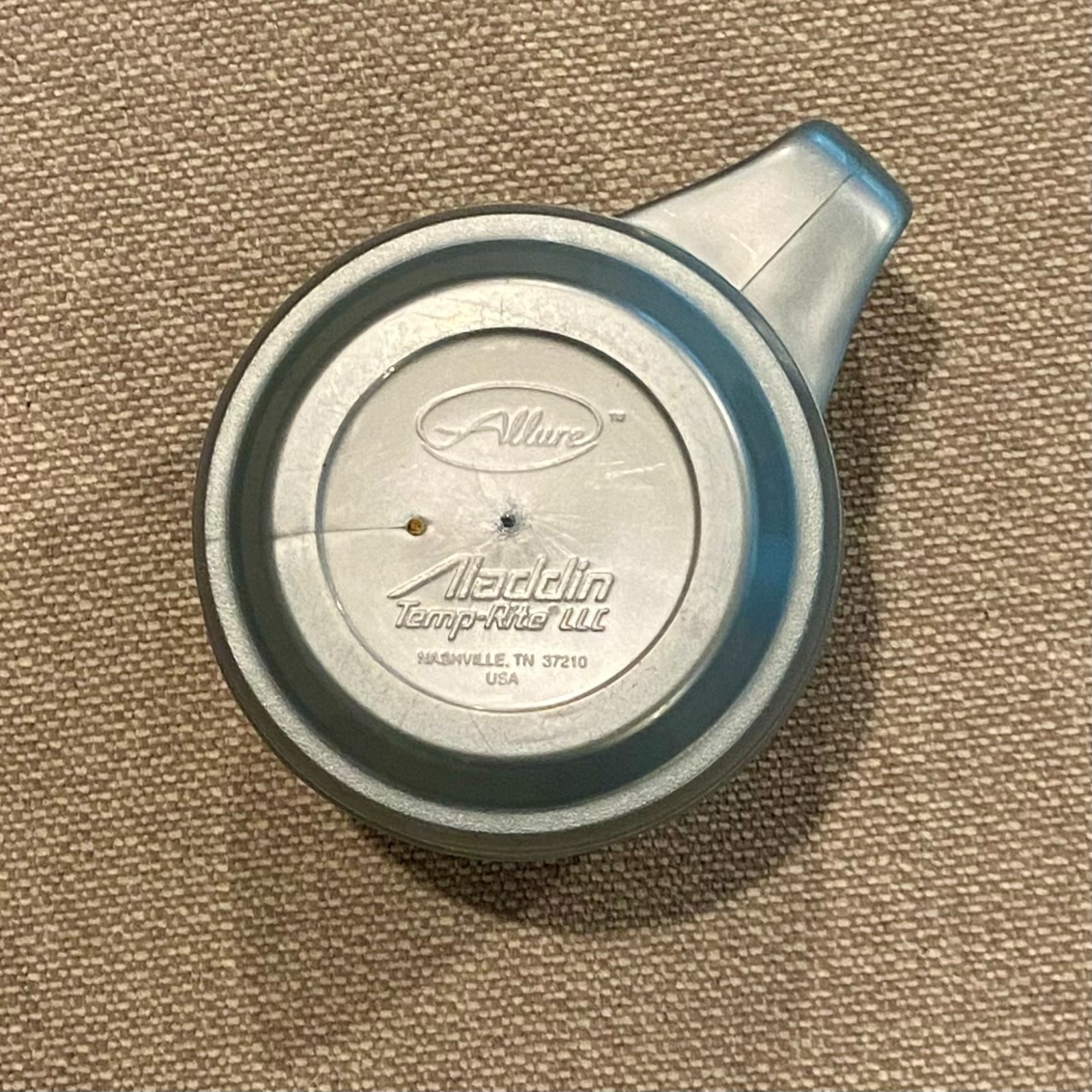 Aladdin Temp Rite Insulated Allure Silver Blue Camping Coffee Tea Mug Cup