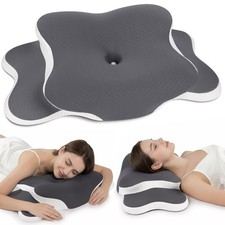 Ergonomic Cervical Neck Pillow for Pain , Memory Foam Orthopedic Bed Pillow, ...