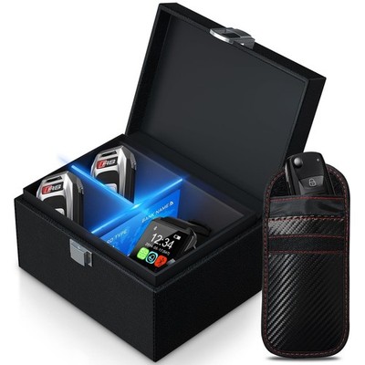Faraday Box with Faraday Bags for Car Keys, Faraday Key Fob Protector, Farada...