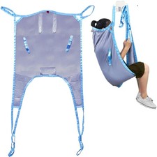 Medical Patient Lift Sling Universal Lift U Sling 605lb Capacity Divided Leg ...