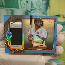 Eloy Jimenez  #3/3 2022 Topps Triple Thread  Jumbo Relics #SJR1-EJ2 Player Worn 