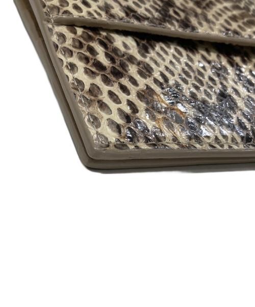 JIMMY CHOO                    Python-embossed clutch bag brown — image 4