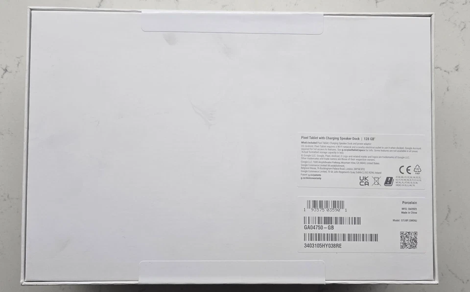 Google Pixel Tablet Android - 11 pollici, 8 GB RAM, 128 GB, Grigio creta NUOVO - Immagine 2 di 4