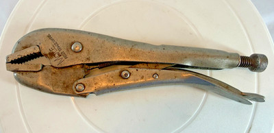 Vintage MAULWURF selbstgreifender Schraubenschlüssel 9'' Newport Mon GT Britain selten REQD Feststellzange
