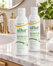 2pc Alba Botanica Acnedote Max Strength Deep Pore Wash, 100 All Organic Natural