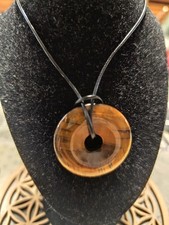 Pendentif Donut Oeil Du Tigre Diamètre 35mm