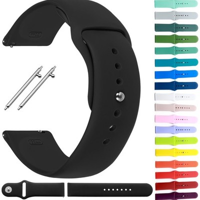20 | 22 mm Universal Silikon Uhrenarmband Ersatz Armbanduhr Smartwatch Sport