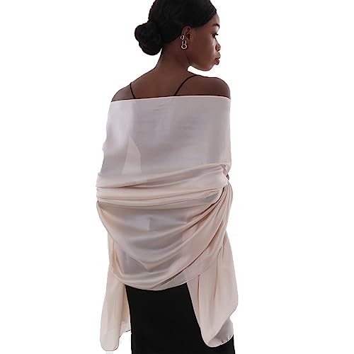 Womens Scarf Pashmina Shawls and Wraps for Evening Dresses Like Champagne