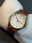 Vintage PULSAR by Seiko Men Gold Tone,Date,Quartz Wristwatch,New Battery