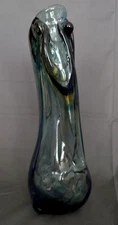 Glass Art Vase Signed Bramhall 7/12/71 Peter "Paedra" Bramhall
