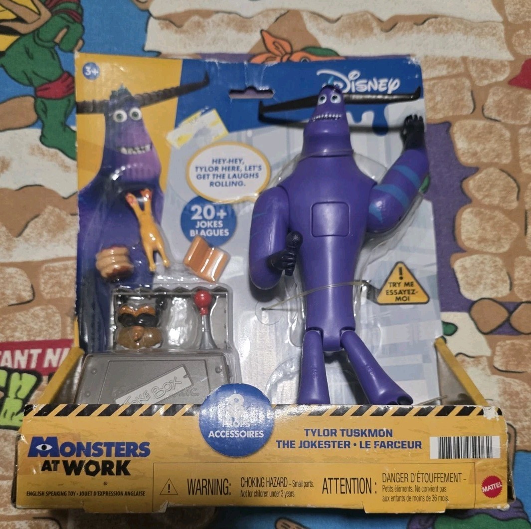 Disney Pixar Monsters At Work Tyler Tuskmon The Jokester Figure Box Damage