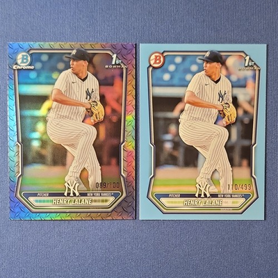 #ad #ad Topps Henry Lalane Yankees 2025 Bowman Chrome 1st Bowman BCP 104 2 Card $8.97