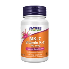 MK-7 Vitamin K-2 100 mcg 60 vcaps By Now Foods