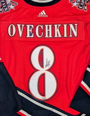 SIGNED ALEX OVECHKIN Washington Capitals REVERSE RETRO Jersey
