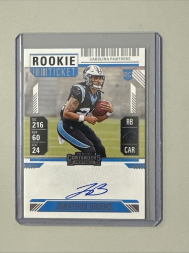 2024 Panini Contenders Jonathon Brooks Rookie Ticket Auto  - Bild 1 von 2