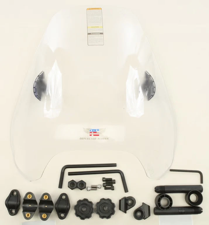 National Cycle Deflector Screen for 1in. Handlebars - 14in. - Clear Motorcycle - Image 2 of 4