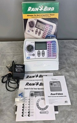 Rain Bird SST-900i Irrigation Timer Controller 9 Zone w/ Adapter Manual