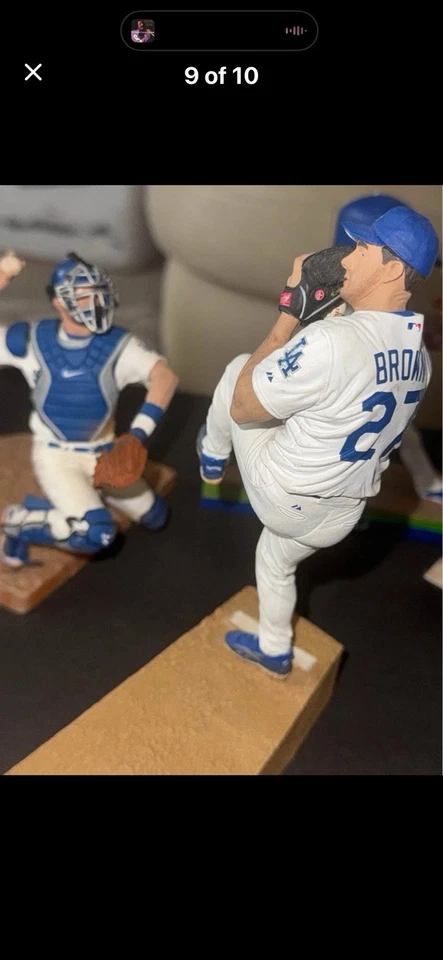 Mcfarlane Dodgers Starting Lineup Lot Hershiser Kershaw Gibson Brown Jones Gagne - Image 4 of 4