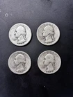 Washington Silver Quarters 1935 1936 1937 25C Business Strike Lot