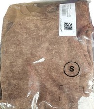 Shewin Women  s Casual Long Sleeve Light Weight Loose Sweatshirt Size S