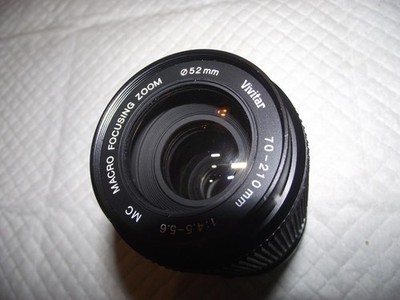 VIVITAR 70-210MM F4.5-5.6 MACRO ZOOM LENS FOR OLYMPUS OM MOUNT