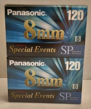 Panasonic 8MM 120 SP Camcorder Video Tapes Special Events 2-Pack NV-P6120SP NEW