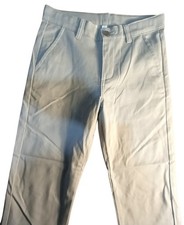 Nautica Boys School Uniform Pant Beige Adjustable Waist Size 12AR