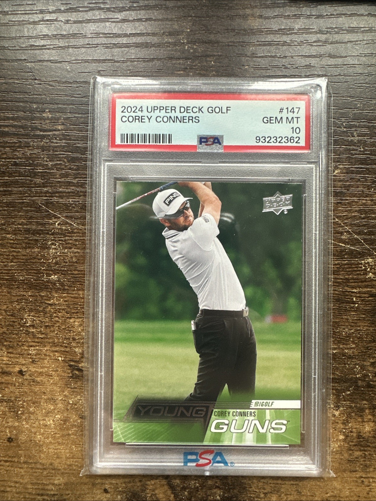 COREY CONNERS 2024 Upper Deck Golf Young Guns Rookie PSA 10 POP 5 #147