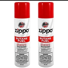 Zippo Butane Fuel 75 Milliliter / 2.5 Ounces (2-Pack) Free shipping