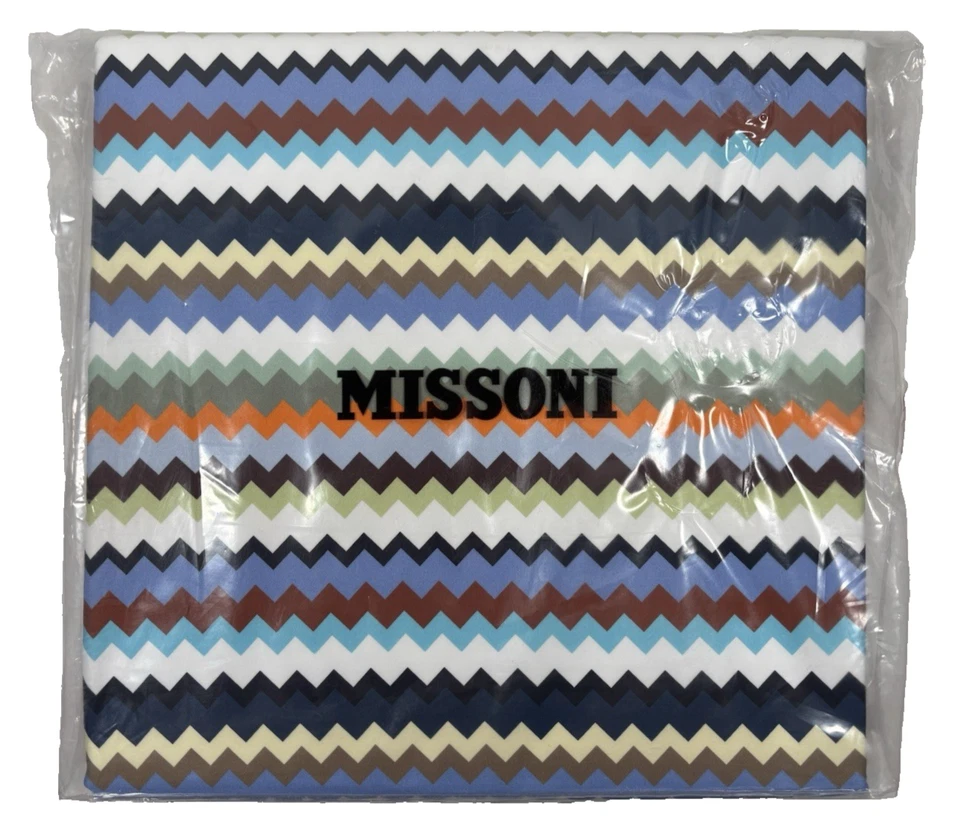 MISSONI Valparaiso Duvet Pillowcases Chevron Multicolor 3PC Italy Multicolor - Image 2 of 4
