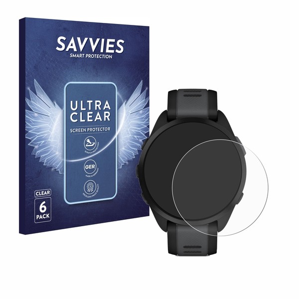 6X Schutzfolie FüR Garmin Forerunner 165 / 165 Music Display Schutz Folie-image