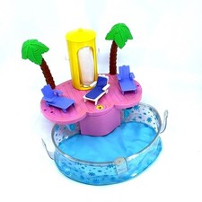 Mattel Fashion Polly Tropical Pool Playset Heart Shaped 2000s Beach Set
