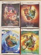 ViewMaster Experience Virtual Reality, Space Wildlife Dinosaurs Underwater Packs