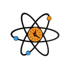 Atomic Wall Clock, Mid Century Modern Decor, ...