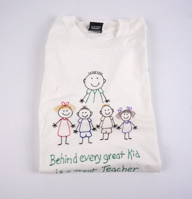 NOS Best Screen Stars T-shirt Large White Cute Cotton Cartoon Kids Printed