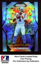 2017 Panini Prizm 48 Cam Newton Silver Prizm Carolina Panthers