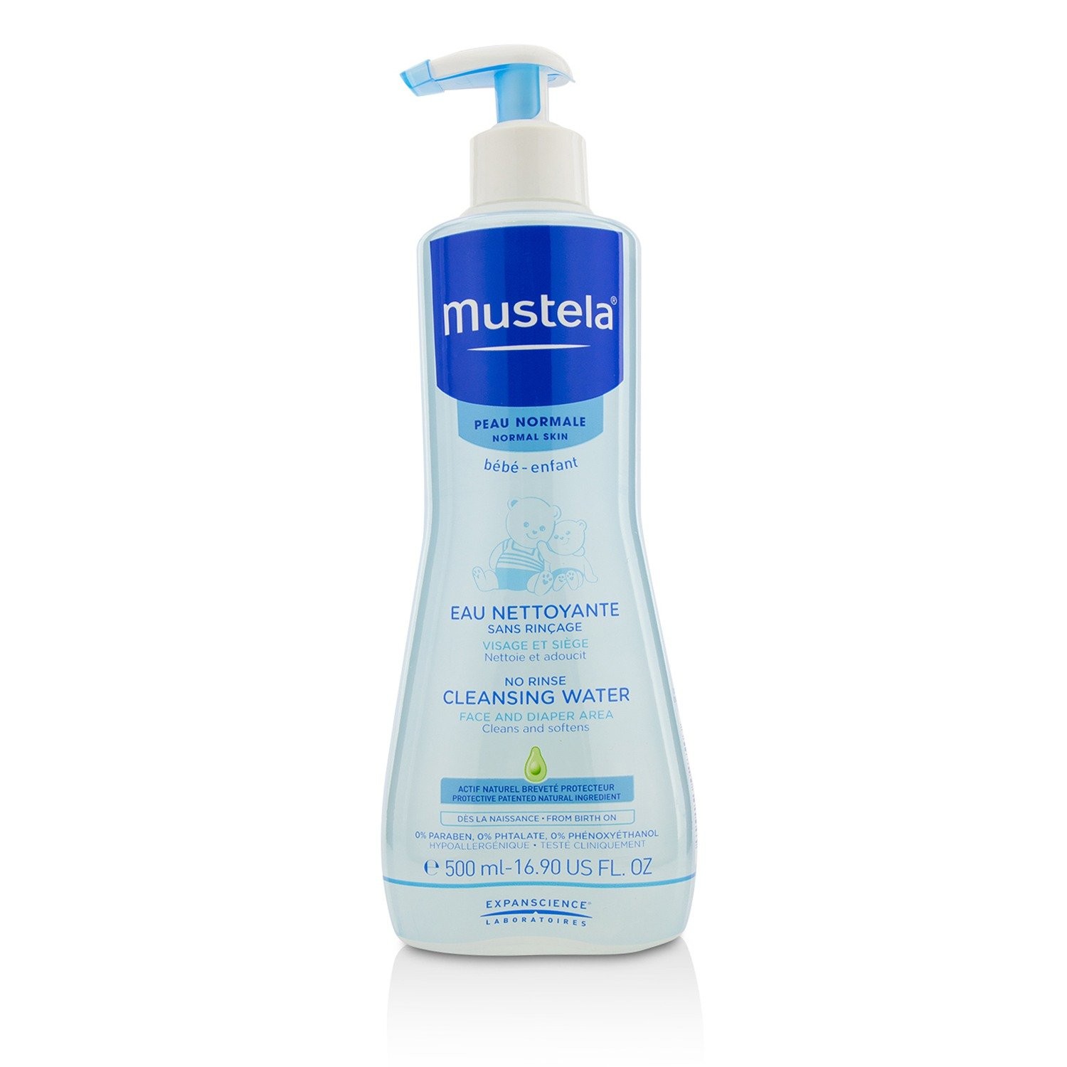 Mustela Acqua Detergente 500 ml: Naturale al 98% per il tuo Bimbo